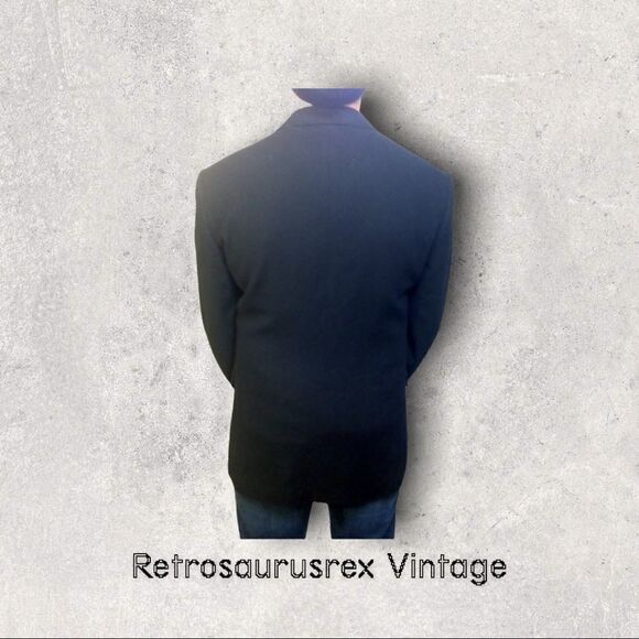 VTG Ralph Lauren Blk Fine Wool Sports Coat Blazer Sz 40 - Picture 5 of 5